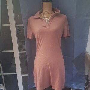 Women's Pink Polo Dress